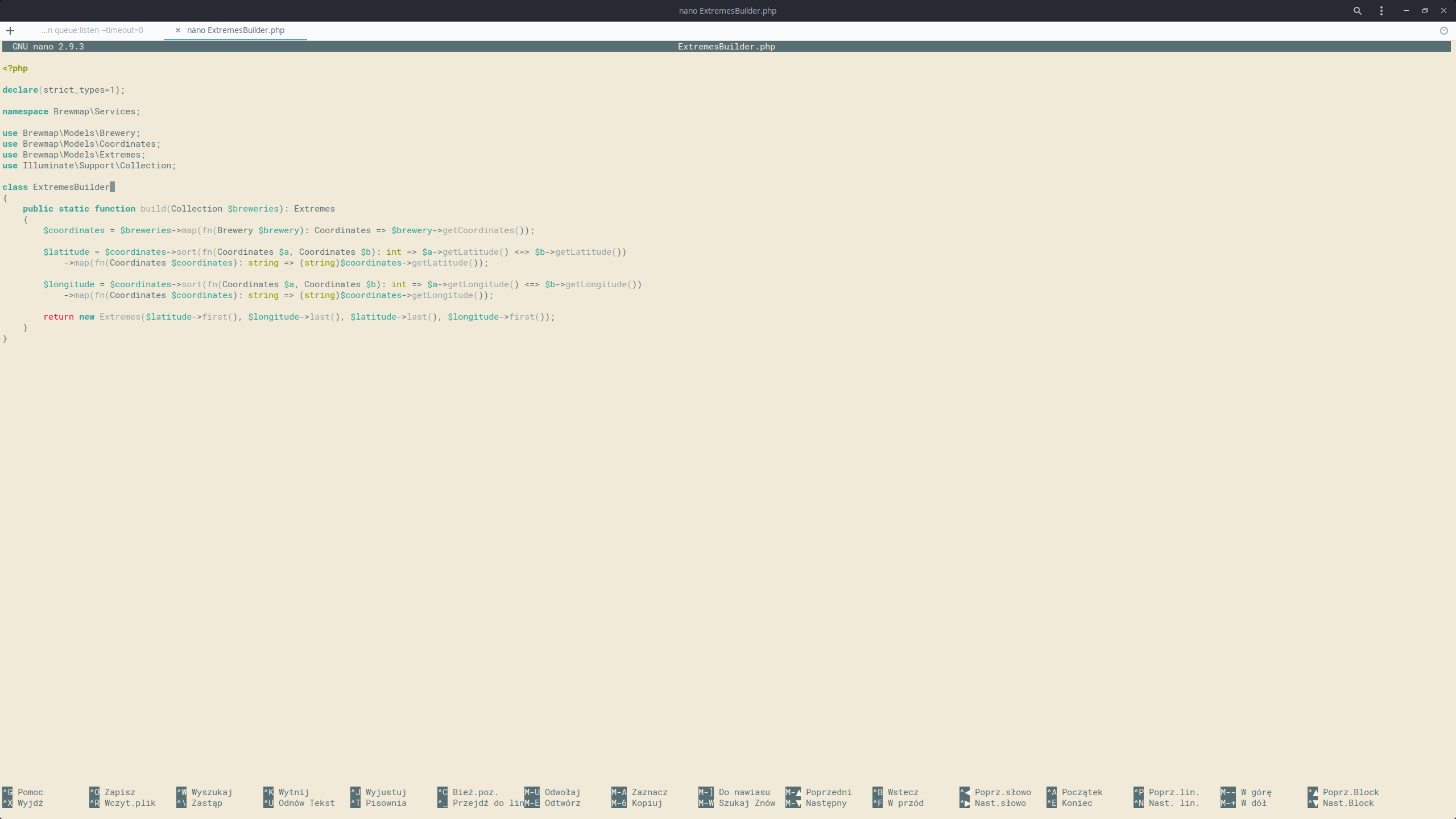 Edytor tekstu GNU nano